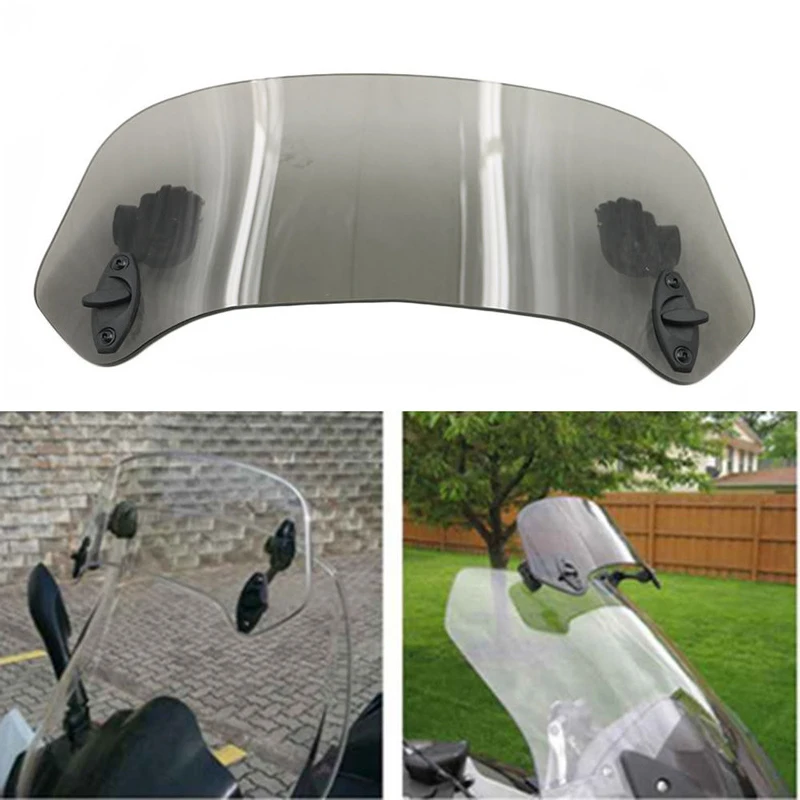 

Risen Adjustable Windscreen Clip On Windshield Spoiler Lockable For FORZA 250 300 KAWASAKI VERSYS650 VERSYS1000 Z1000SX GTR1400