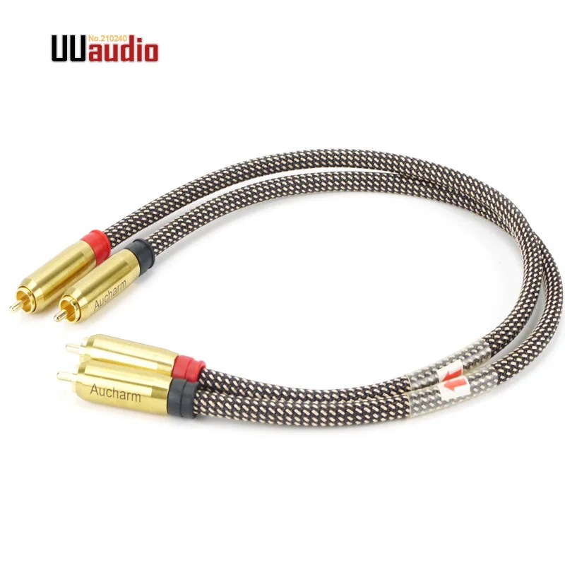 

2pcs/pair High Quality RCA To RCA DIY RCA Cable / RCA Audio Cable 0.5M 1M 1.5M - UU13