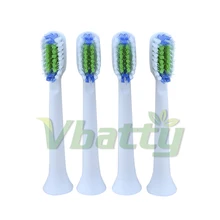 1 комплект из 4 предметов; Съемные насадки для зубной щетки с защитной крышкой для Philips SonicareHX6013/66 HX6930 HX9340 HX6950 HX6710 HX9140