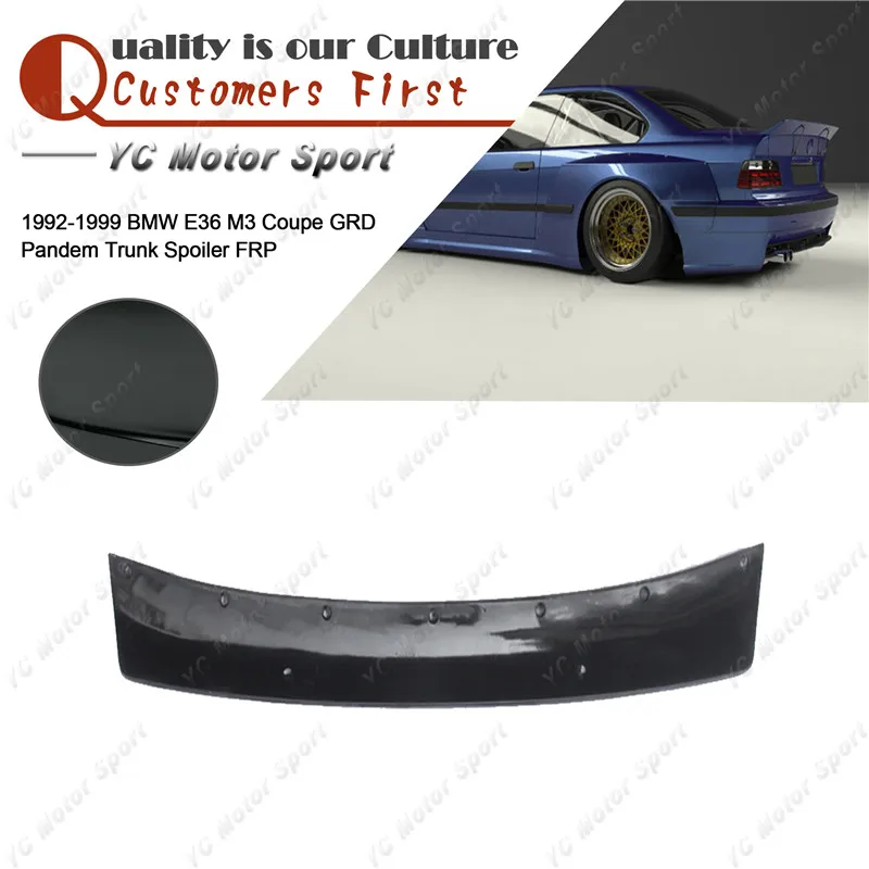 

Car Accessories FRP Fiber Glass Trunk Wing Fit For 1992-1999 E36 M3 Coupe GRD PD Style Rear Spoiler Wing