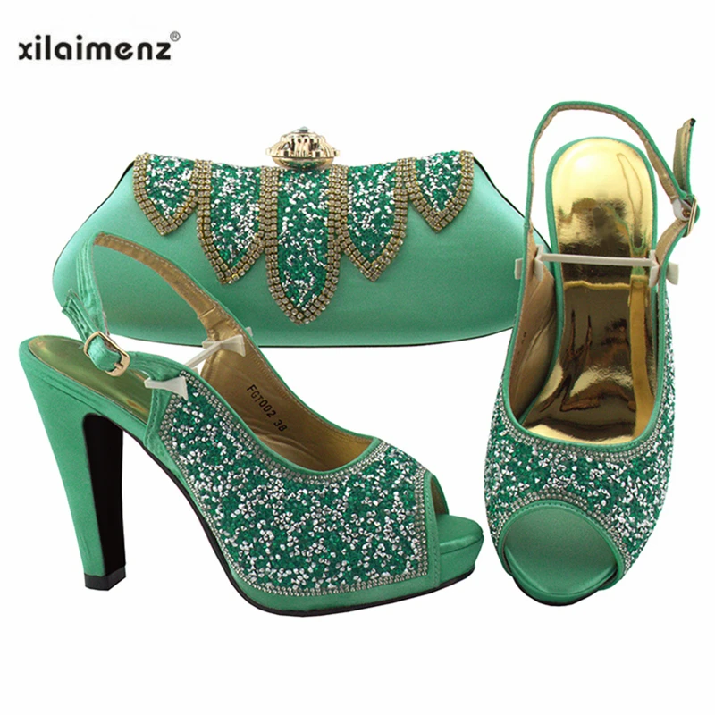 FGT002 BABY GREEN SIZE 38-42 HEEL 12CM 1.12KG RMB205