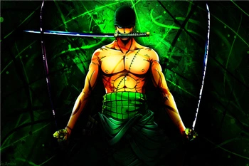 

Home Decor Kids Wall Stickers Zoro Custom Canvas Wallpapers One Piece Figure Posters One Piece Anime Wall Sticker #P#1798#