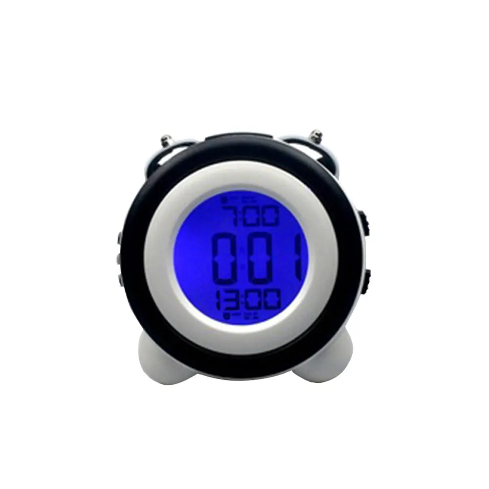 

High Quality Simple Stereo Led Alarm Mute Electronic Clock Two Sets Of Alarm Clock Loud Double Bell Alarm Clock