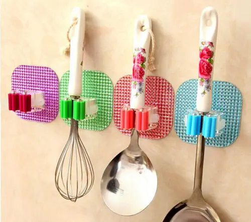 

Eco-Friendly New Colorful Mop Clip Door Bathroom Window Strong Sucker Stick Towel Hook Hanger