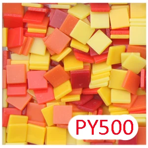 200 шт 1 см Акриловая Мозаика DIY - Цвет: PY500