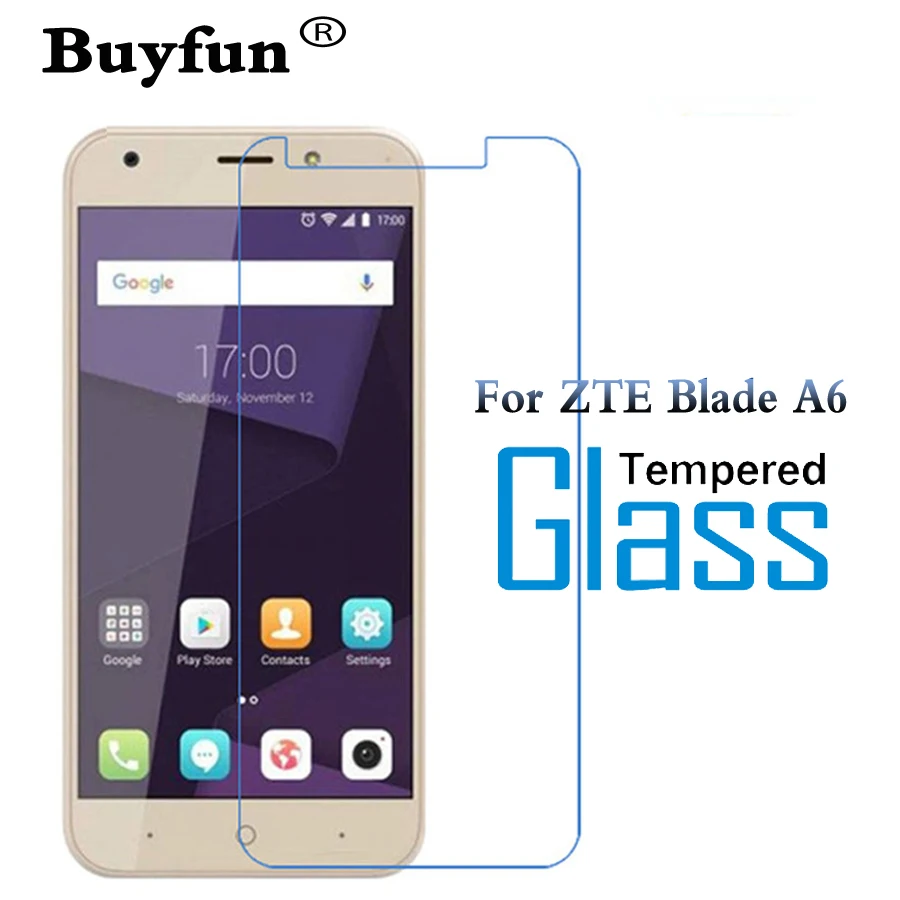 

Tempered Glass For ZTE Blade A6 9H 2.5D Protective Film Explosion-proof Screen Protector For ZTE A 6 Premium Phone Cover G