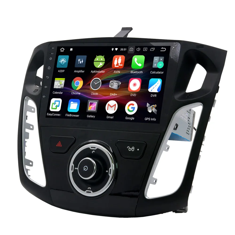 Clearance 9 inch 1024*600 4GB RAM Octa Core Android 8.0 Car DVD Multimedia For Ford Focus 3 2012-2015 Car Radio Bluetooth GPS Navigation 2