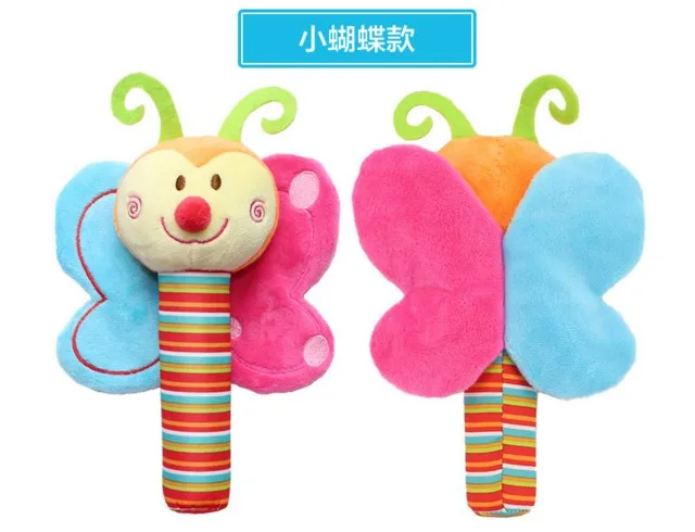 Симпатичные 1 шт. 21 см счастливый обезьяна BB stick колокольчик раннего детства развивающие игрушки плюшевые игрушки животных модель подарки