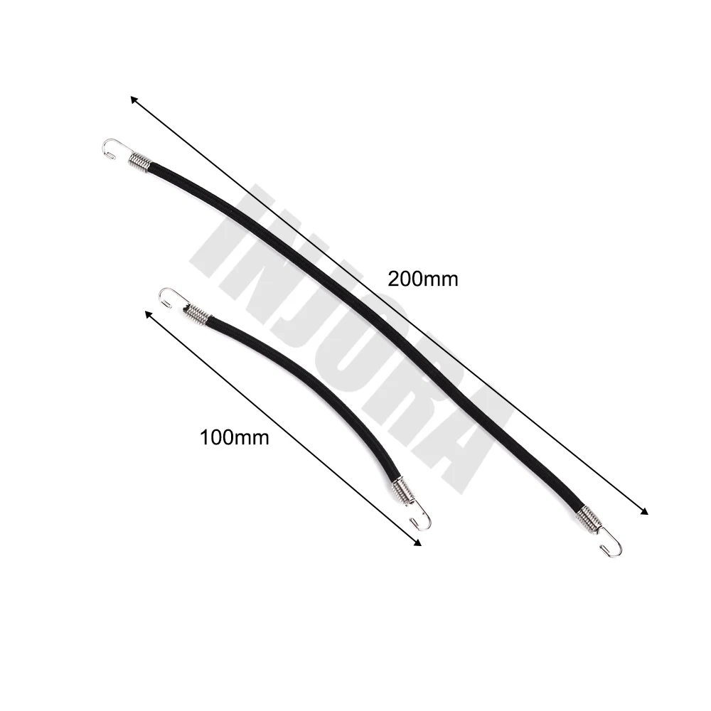 INJORA 5 шт. эластичный багажник на крышу веревка/багажный шнур для RC автомобилей гусеничный осевой SCX10 II 90046 Tamiya CC01 D90 Traxxas TRX-4