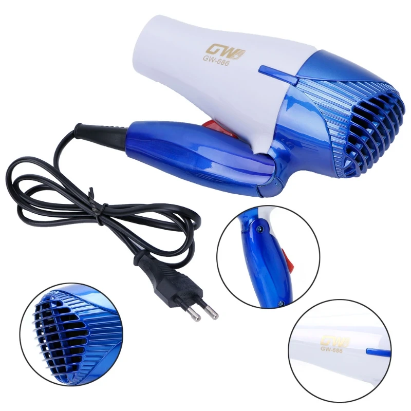 Portable Mini Foldable 1200W Hair Blow Dryer Travel Hair Dryer Compact Blowerin Hair Diffusers