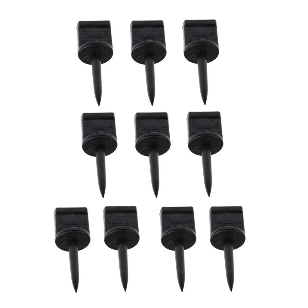 10 Pieces Archery Target Pins Nail Supplies Target Face Pins 5.5x1.9cm Black