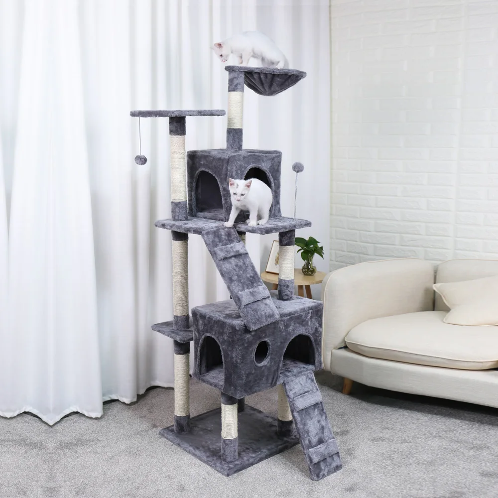 New Cat Tree Domestic Delivery Cat Climb Frame Cat Furniture Scratchers Pet Tree House Pet