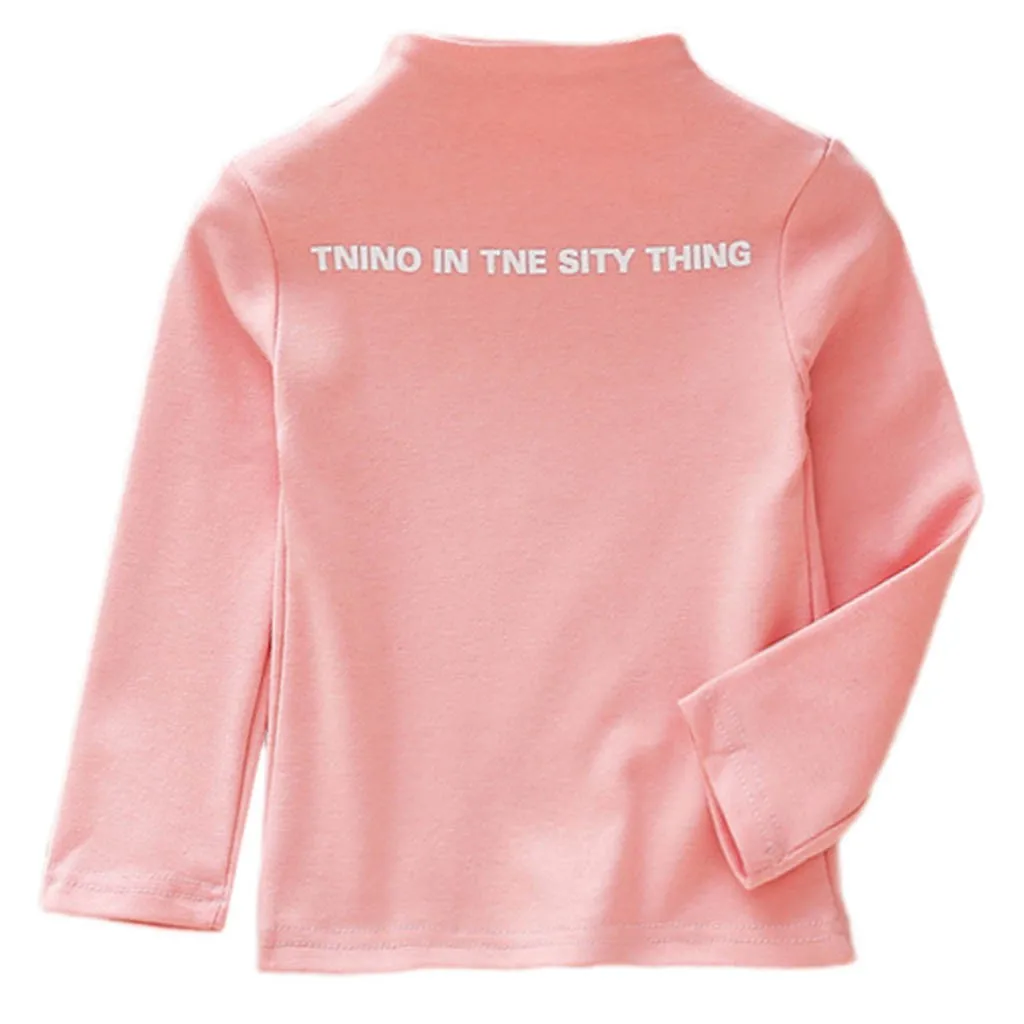 

2019 spring Cute Toddler Newborn Kids Baby Children Boys Girls Cotton Warm Clothing Long Sleeve T-shirt Tops letter print #T512