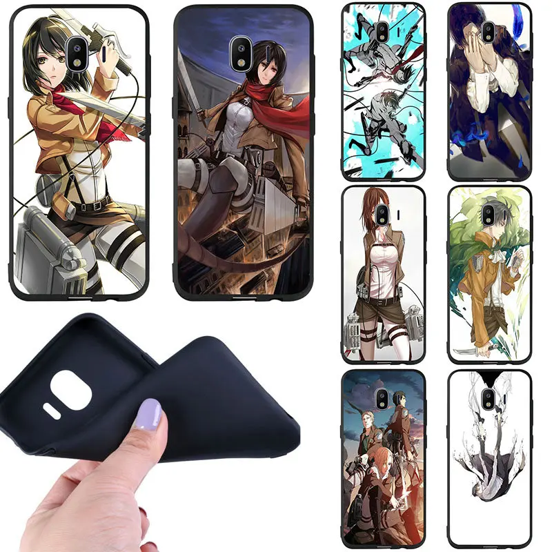 

Japanese Anime Attack on Titan For Samsung Galaxy C5 C7 Pro S3 S4 S5 S6 S7 S8 S9 S10 Edge Plus Lite Note 4 8 9 Soft TPU Case