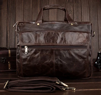 Portable Cuir Bureau Ordinateur En Hommes Luxe Messager Color Coffee Véritable D'affaires Porte De Portefeuille documents Sac rdCxBeo