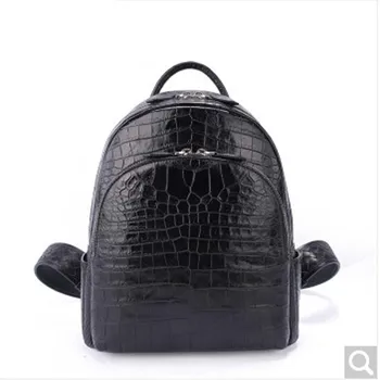 

weitasi Crocodile leather shoulder backpack men and women fashion backpack large-capacity leisure double shoulder 36.5x26X10