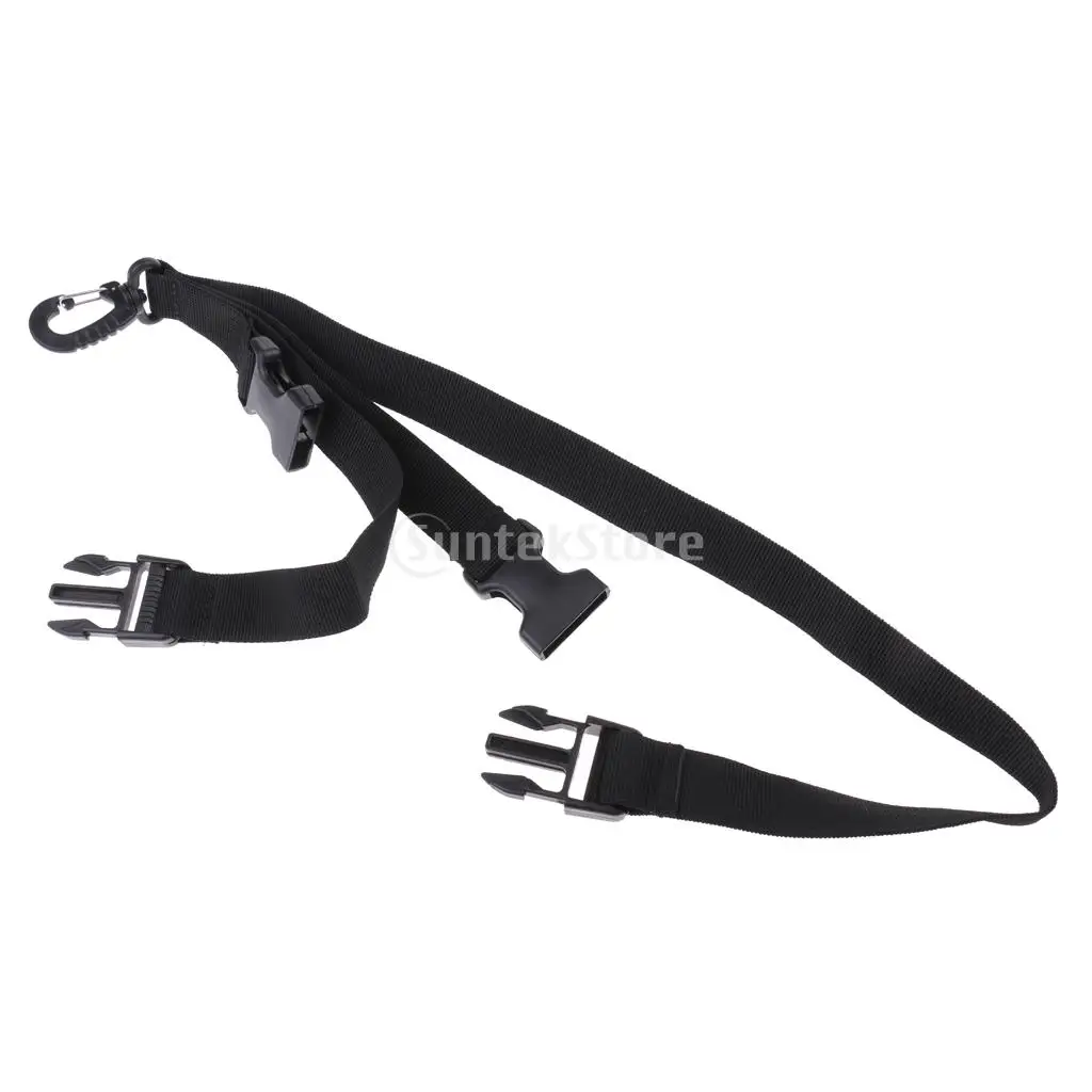 Scuba Diving Dive Diver Fin and Mask Keeper Webbing Holder Strap Lanyard Double Loop with Quick Release Buckle, Swivel Clip