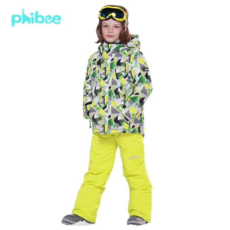 

2016 winter Children weatherproof high-quality children's clothing children suit boys and girls ski jacket waterproof ski suits