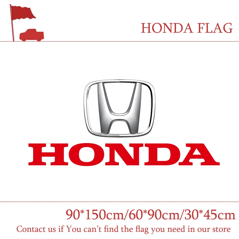 90*150 см/60*90 см/30*45 см Honda Автомобильный флаг 3x5ft полиэстер для продажи автомобилей баннер