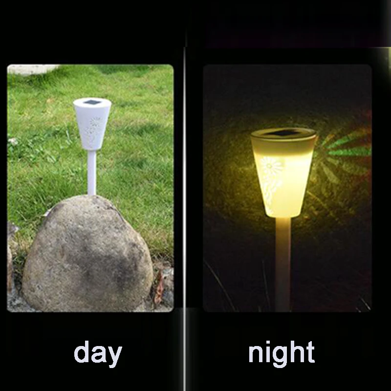2LED Solar light Bulb Solar Lamp OutdoorGarden Light Waterproof Openwork Butterfly Underground Buried Light Lawn Yard Light (1)