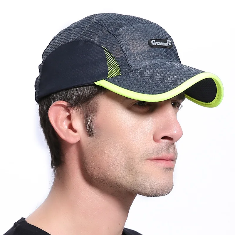 Summer Breathable Sport Hats For Men Mesh Baseball Cap Adjustable Hat ...