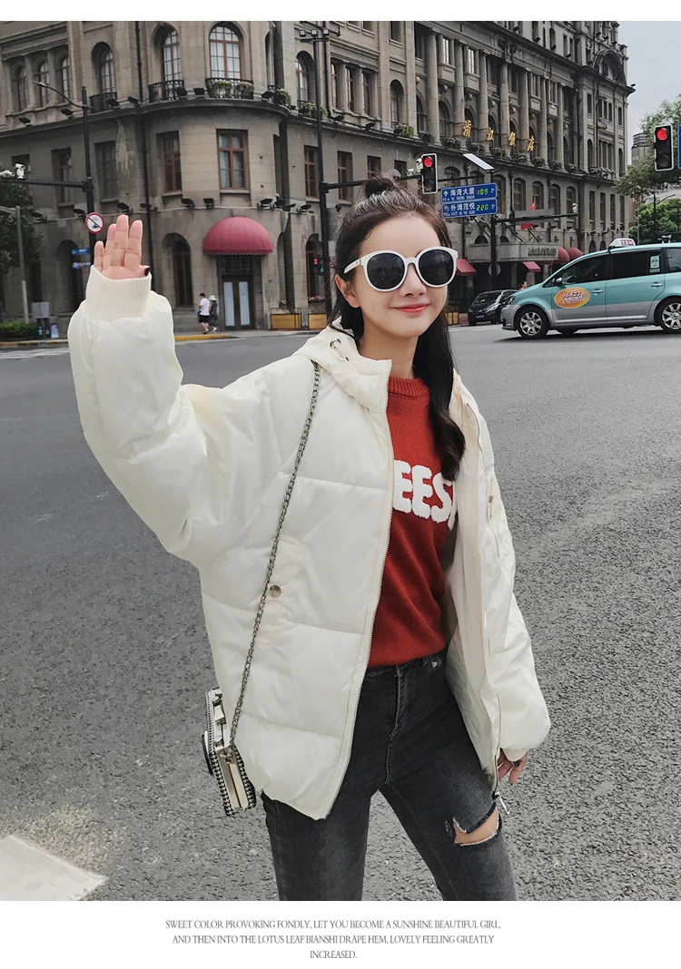 2018 New Autumn Jacket Parka Winter Solid Hooded Coat Women's Warm Down Outwear Thick Casual Cotton-Padded Jackets Coats Lovers (7)