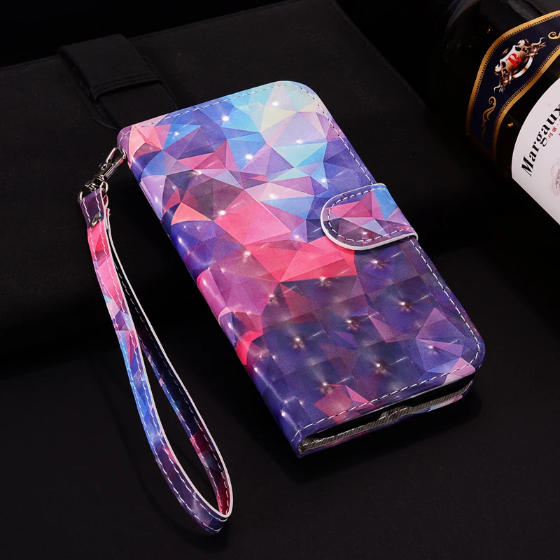 cute phone cases huawei Wallet Cover Huawei Honor 10 COL-L29A Leather Flip Case Huawei Honor10 COL-L29 COL-L29D Stand Cover 3D Painting Phone Bag Funda cute phone cases huawei