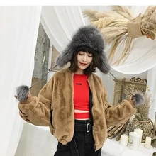 

2017 New Style High-end Fashion Women Faux Fur Coat Only in ANGLING C14