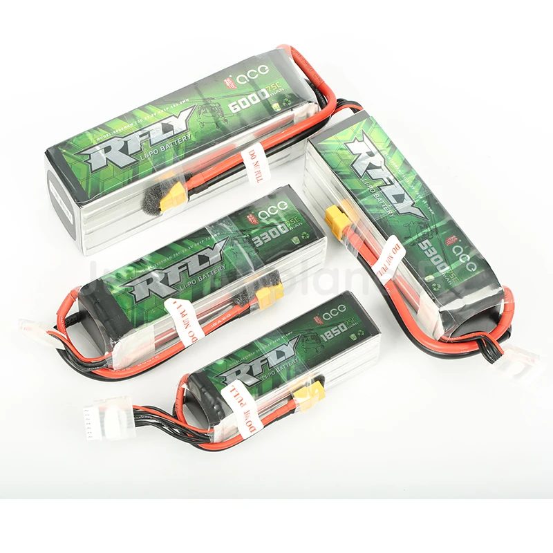 RFLY R-FLY 6S перезаряжаемая Lipo батарея 1850mAh 3300mAh 5300mAh 6000mAh 75C для 700 вертолета 70 90 Ducted самолета бпла дрона