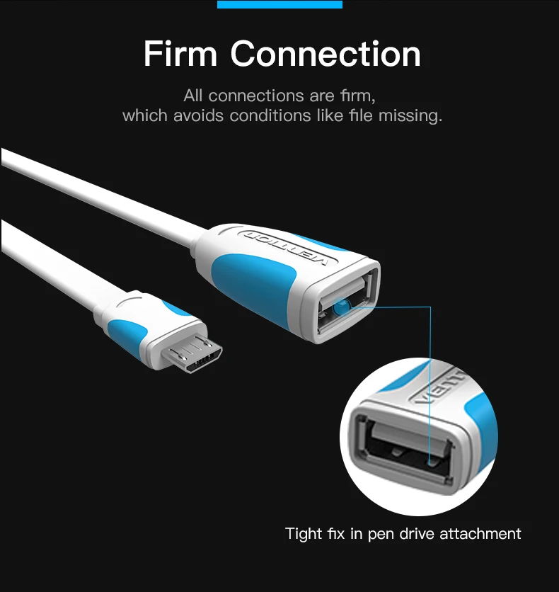 Vention OTG адаптер Micro USB к USB 2,0 конвертер OTG кабель для Android samsung Galaxy Xiaomi планшетный ПК флэш Мышь Клавиатура