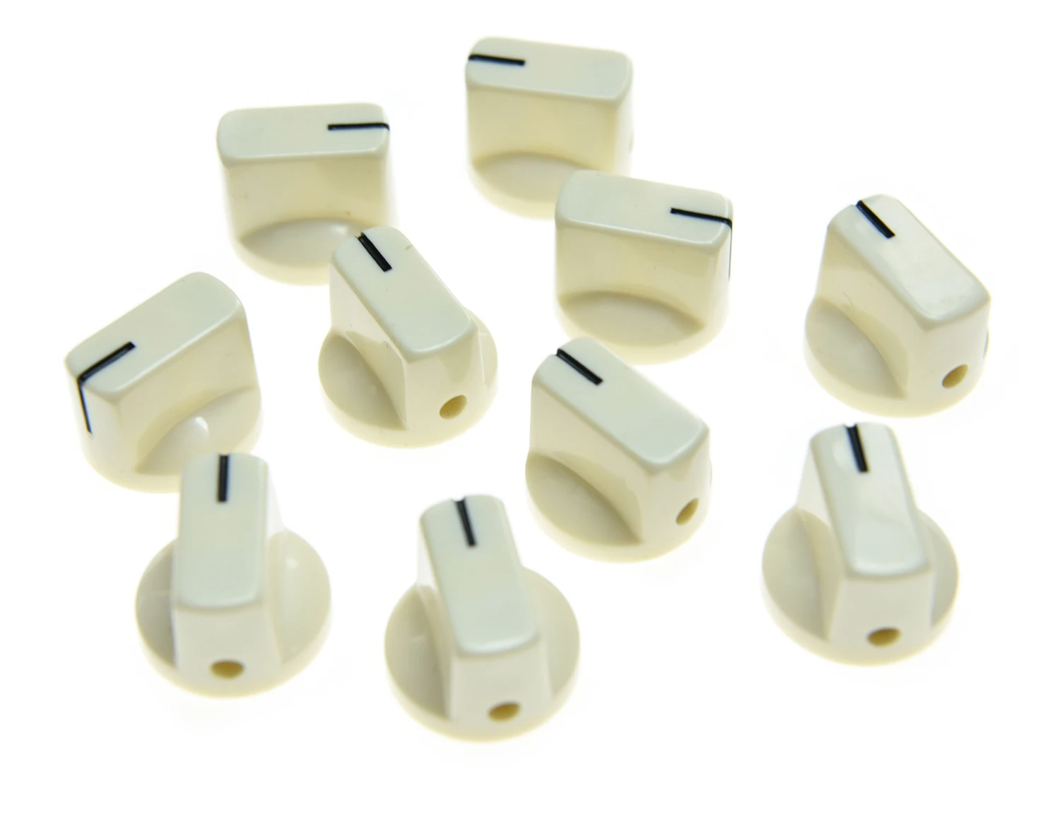 

KAISH 10x Guitar AMP Effect Pedal Knobs Davies 1510 Style Pointer Knob Aged White