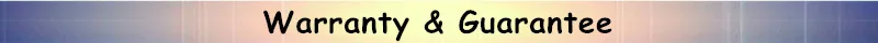 Warranty & Guarantee