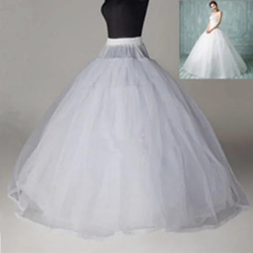 

New 8 Layer White Crinoline Petticoat no hoop ball gown wedding dress Underskirt