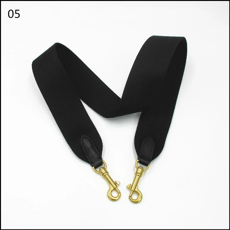 Новая высококачественная Женская Холщовая Сумка на ремне, модная сумка на ремне, винтажная ручка для сумок, аксессуары - Цвет: Black