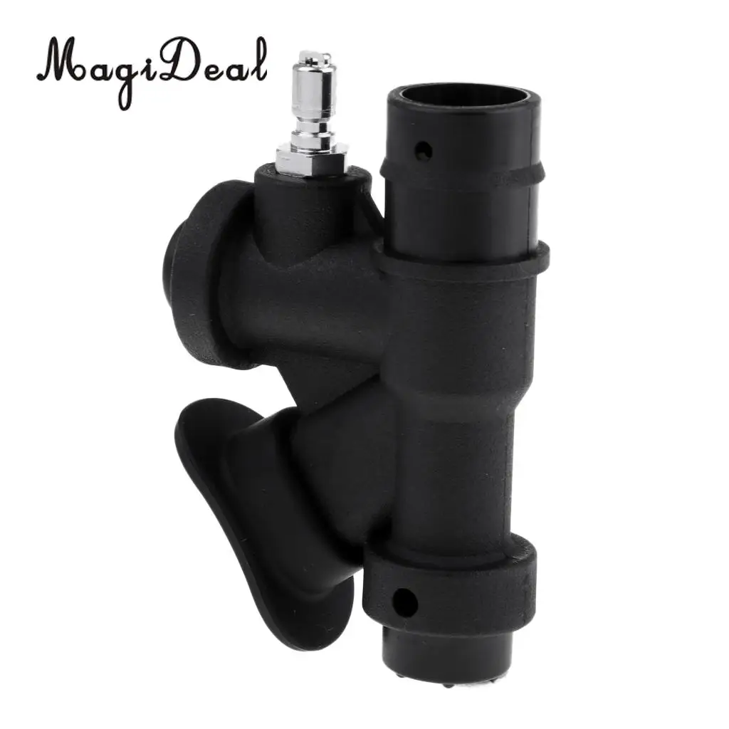 Professional Dive BCD Power Inflator with Angled Mouthpiece for Scuba Diving Standard 1 inch Inflator Hose