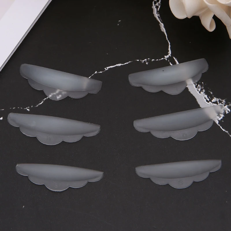 Harga 6 pcs Bulu Mata Angkat Mengangkat Keriting rambut Curl Silicone Eye Lash Extension Shields Bantalan S M L
