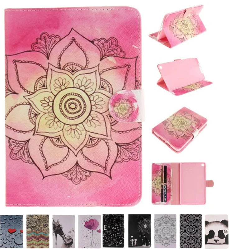 

Flip PU Leather Case For iPad Mini4 Cover Fundas Fashion Shockproof Cases For iPad Mini 4 Protection Shell Card Slots Stands
