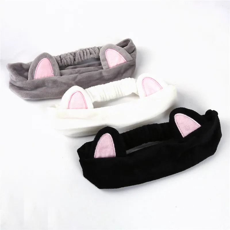 

Cute sweet Wash Face Cosmetic Headband Hair Band Accessories Sale Cute Ear Headband Head-Ware Women Hair Accessories