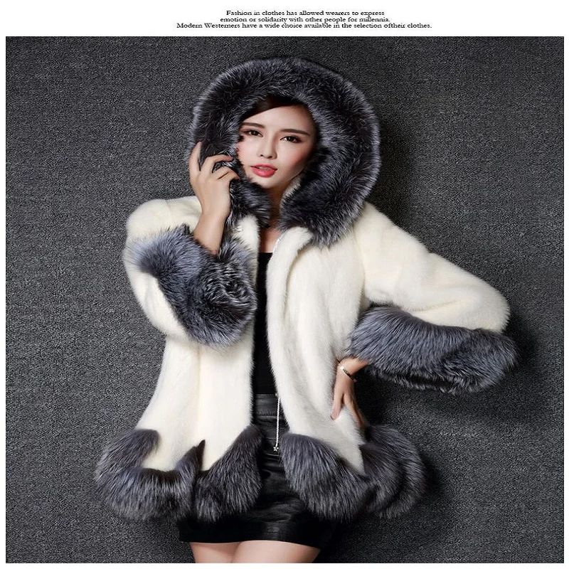 learance sale high imitation of our Lady coat silver fox collar hooded rabbit coat medium- long overcoat plus size winter coat learance sale high imitation of our Lady coat silver fox collar hooded rabbit coat medium- long overcoat plus size winter coat