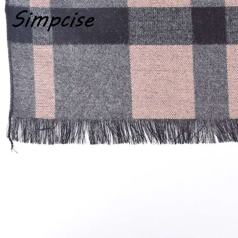 Latest style Design Fashion Men Double sided scarf Brand Winter Long Wool scarves Shawl A3A18912 mens snood scarf