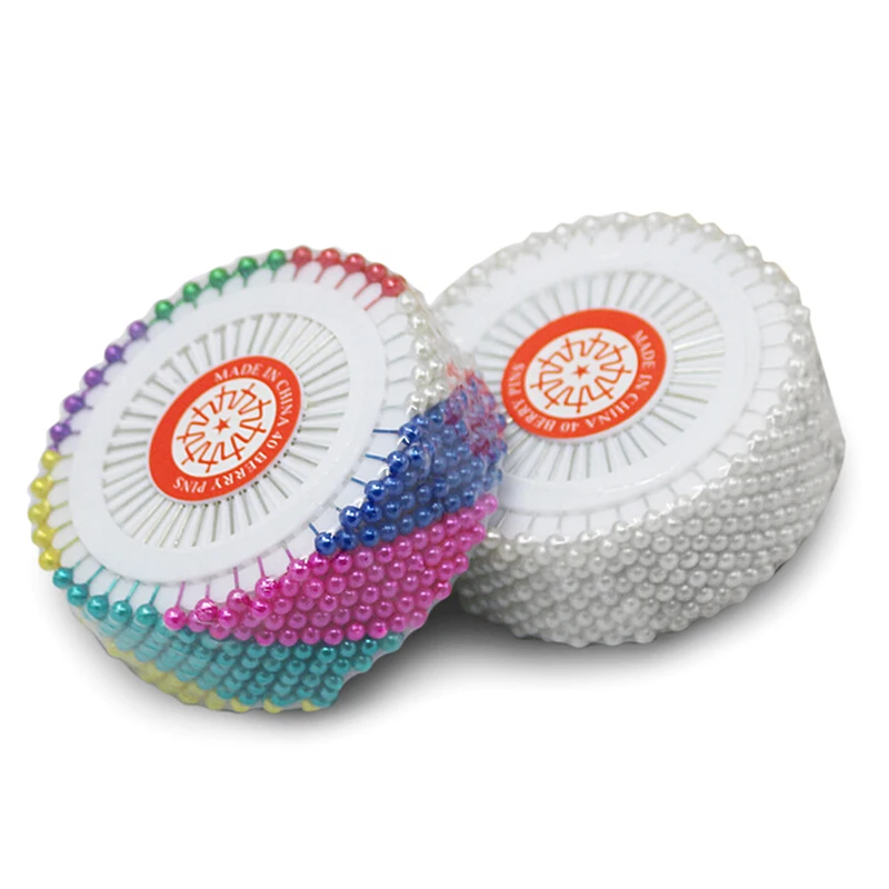 

480 Pcs/lot Sewing Pin Round Pearl Head Dressmaking Pins Weddings Corsage Florists Mixed Color Sew Textile Accessories