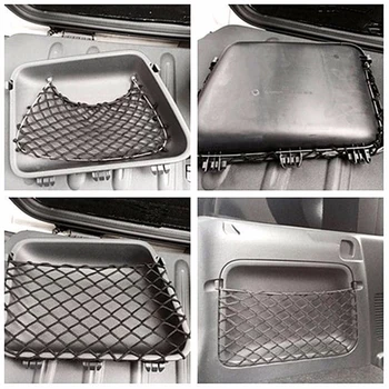 

Tuck Net String Bag Pocket Storage Holder For Benz Smart Fortwo 451 2009-2014 Black Mesh Nets Accessories