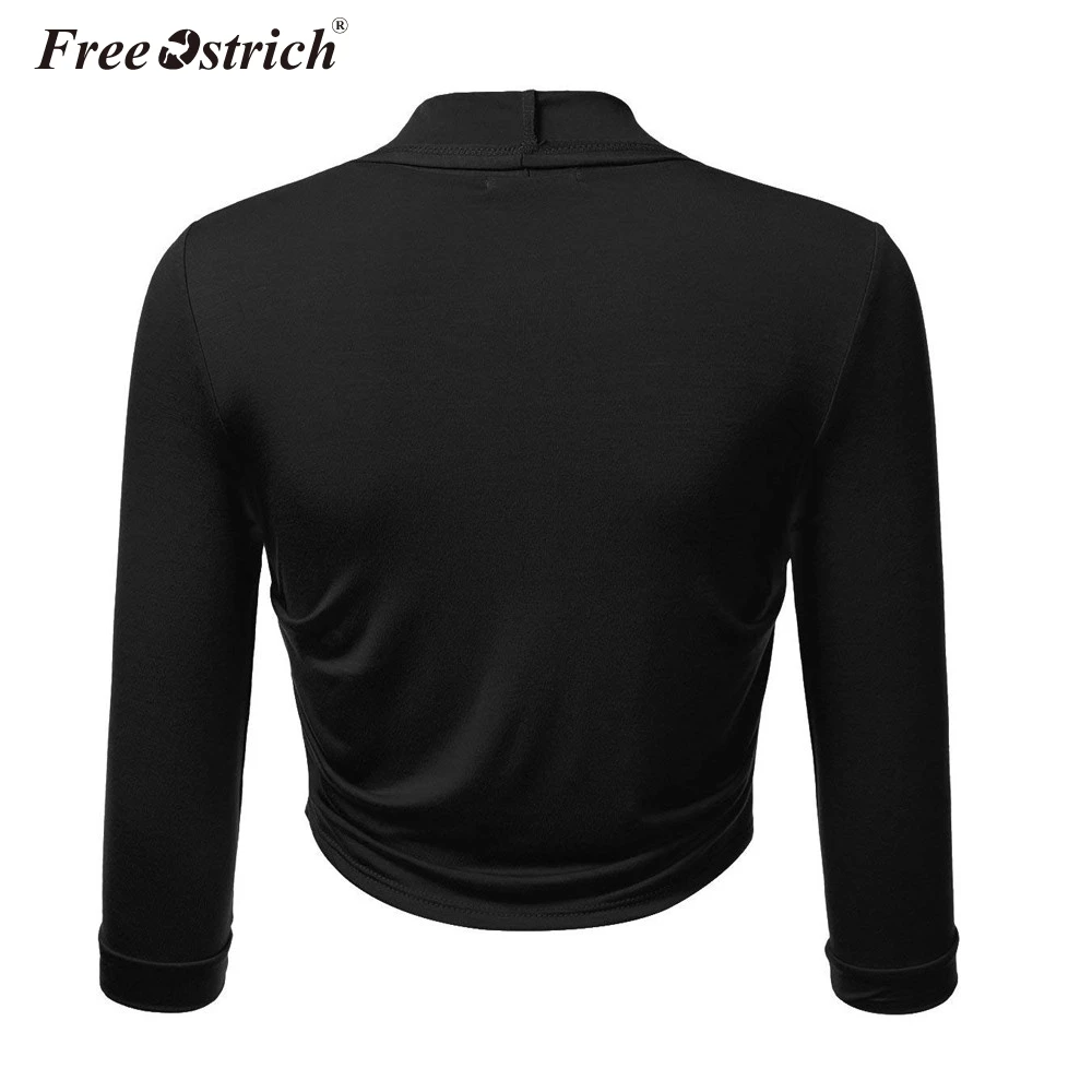 Женская укороченная куртка Free Ostrich размера плюс 5XL короткая облегающая