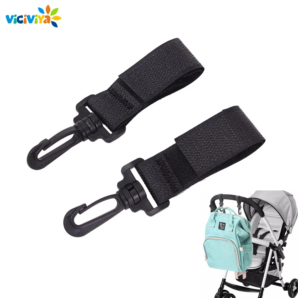 

Viciviya New 2pcs Wheelchair Stroller Hooks Pram Carriage Bag Hanger Hook Baby Strollers Shopping Bag Clip Stroller Accessories