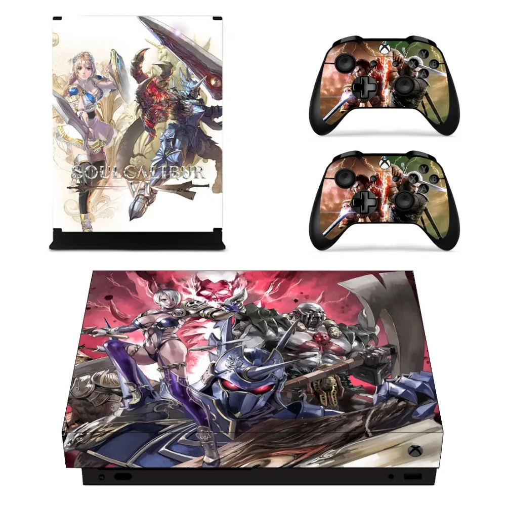 Soulcalibur VI Лицевая панель консоль и наклейка на контроллер для Xbox One X + кожу