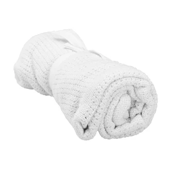 

Receiving Blankets Newborn Baby Blankets Super Soft Cotton Crochet Prop Crib Casual Sleeping Bed Supplies Hole Wrap -17 NSV775