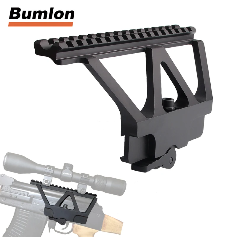 Billig Quick Detach AK Pistole Montieren Basis Picatinny Side Schiene Montage Für AK 47 AK 74 Jagd Zielfernrohr zubehör HT2 0005