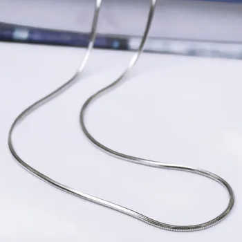 

925 Sterling Silver Snake Chain Necklaces For Women Lady Jewelry Long Choker Necklace Christmas Gift