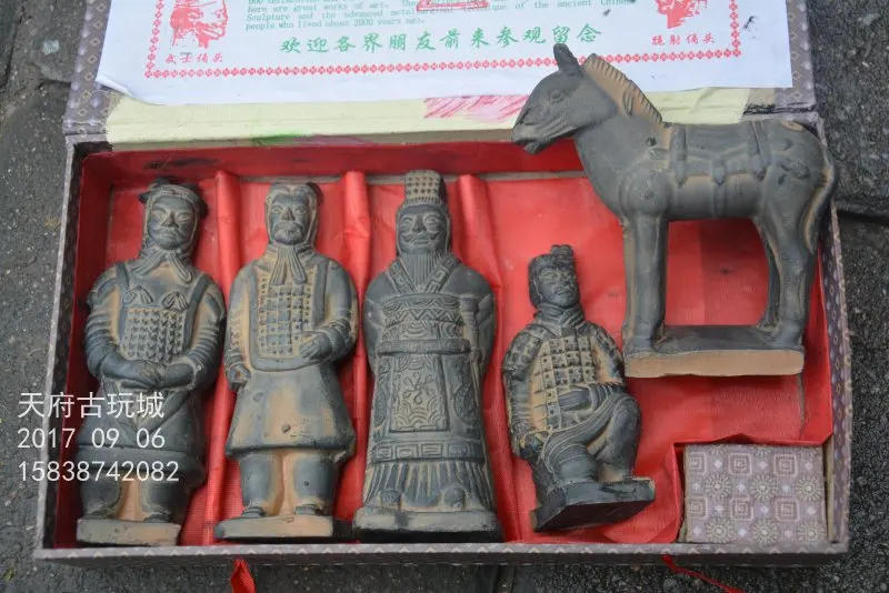 

Старая китайская династия Цинь (221 до 207 г.) терракотовые воины и лошади Xi AN, лучшая коллекция и украшение, бесплатная доставка