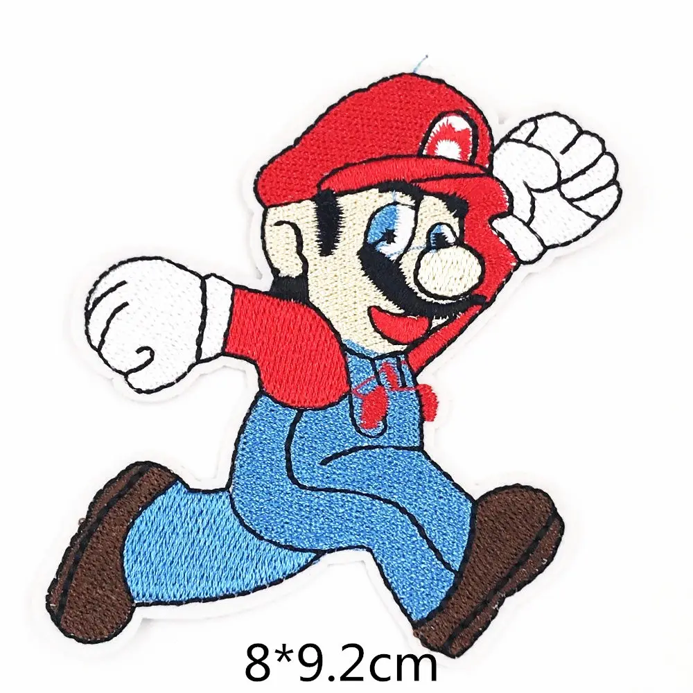 1 шт. гриб из Super Mario bros одежда в мультяшном стиле вышитые патч железа на пришиван